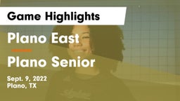Plano East  vs Plano Senior  Game Highlights - Sept. 9, 2022
