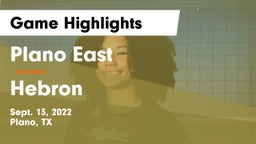 Plano East  vs Hebron  Game Highlights - Sept. 13, 2022