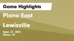 Plano East  vs Lewisville  Game Highlights - Sept. 27, 2022
