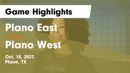 Plano East  vs Plano West  Game Highlights - Oct. 18, 2022