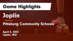 Joplin  vs Pittsburg Community Schools Game Highlights - April 5, 2022