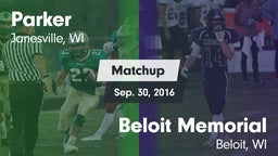Matchup: Parker  vs. Beloit Memorial  2016