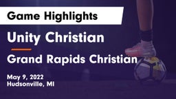 Unity Christian  vs Grand Rapids Christian  Game Highlights - May 9, 2022