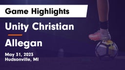 Unity Christian  vs Allegan  Game Highlights - May 31, 2023