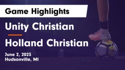 Unity Christian  vs Holland Christian Game Highlights - June 2, 2023