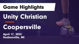 Unity Christian  vs Coopersville  Game Highlights - April 17, 2024