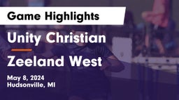Unity Christian  vs Zeeland West  Game Highlights - May 8, 2024