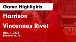 Harrison  vs Vincennes Rivet  Game Highlights - Nov. 4, 2023