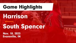 Harrison  vs South Spencer  Game Highlights - Nov. 18, 2023