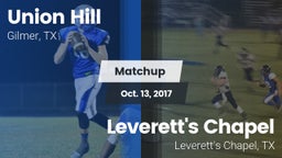 Matchup: Union Hill High vs. Leverett's Chapel  2017
