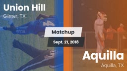 Matchup: Union Hill High vs. Aquilla  2018