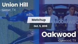 Matchup: Union Hill High vs. Oakwood  2018
