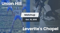 Matchup: Union Hill High vs. Levertte's Chapel 2018