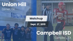 Matchup: Union Hill High vs. Campbell ISD 2019