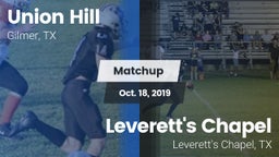 Matchup: Union Hill High vs. Leverett's Chapel  2019