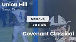 Matchup: Union Hill High vs. Covenant Classical  2020