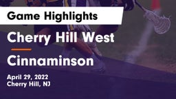 Cherry Hill West  vs Cinnaminson  Game Highlights - April 29, 2022