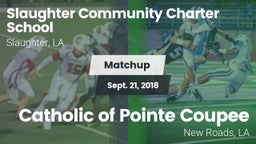 Matchup: Slaughter Community  vs. Catholic of Pointe Coupee 2018