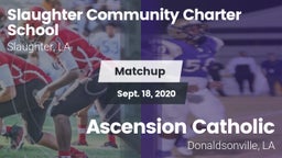 Matchup: Slaughter Community  vs. Ascension Catholic  2020