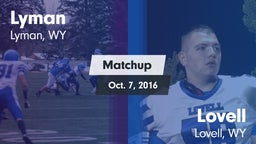 Matchup: Lyman  vs. Lovell  2016