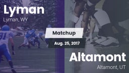 Matchup: Lyman  vs. Altamont  2017