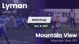 Matchup: Lyman  vs. Mountain View  2017