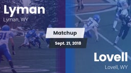 Matchup: Lyman  vs. Lovell  2018
