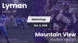 Matchup: Lyman  vs. Mountain View  2018