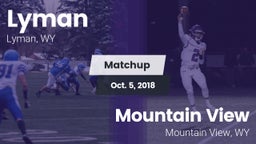 Matchup: Lyman  vs. Mountain View  2018