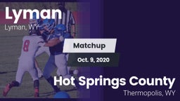 Matchup: Lyman  vs. Hot Springs County  2020