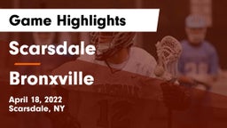 Scarsdale  vs Bronxville  Game Highlights - April 18, 2022