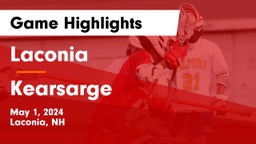 Laconia  vs Kearsarge Game Highlights - May 1, 2024