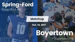 Matchup: Spring-Ford HS vs. Boyertown  2017