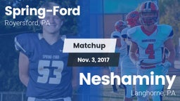 Matchup: Spring-Ford HS vs. Neshaminy  2017