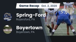Recap: Spring-Ford  vs. Boyertown  2020