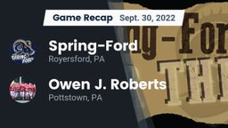 Recap: Spring-Ford  vs. Owen J. Roberts  2022