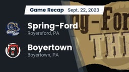 Recap: Spring-Ford  vs. Boyertown  2023