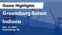 Greensburg-Salem  vs Indiana  Game Highlights - Feb. 14, 2022