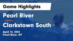 Pearl River  vs Clarkstown South  Game Highlights - April 14, 2022