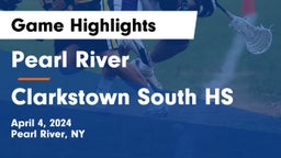 Pearl River  vs Clarkstown South HS Game Highlights - April 4, 2024