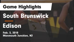 South Brunswick  vs Edison  Game Highlights - Feb. 3, 2018