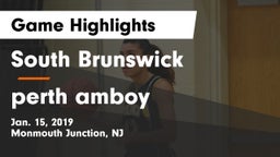 South Brunswick  vs perth amboy Game Highlights - Jan. 15, 2019