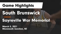 South Brunswick  vs Sayreville War Memorial  Game Highlights - March 5, 2021