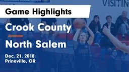 Crook County  vs North Salem  Game Highlights - Dec. 21, 2018