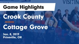 Crook County  vs Cottage Grove  Game Highlights - Jan. 8, 2019