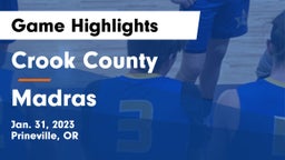 Crook County  vs Madras  Game Highlights - Jan. 31, 2023