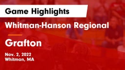 Whitman-Hanson Regional  vs Grafton Game Highlights - Nov. 2, 2022
