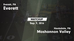 Matchup: Everett  vs. Moshannon Valley  2016