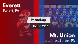 Matchup: Everett  vs. Mt. Union  2016