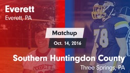 Matchup: Everett  vs. Southern Huntingdon County  2016
